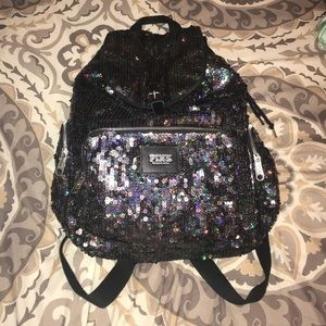 PiNK glitter book bag ✨